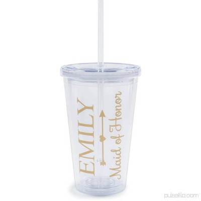 Personalized Maid of Honor Acrylic Tumbler 550238226